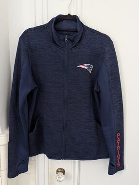 New England Patriots Women's Navy Blue Team Apparel Fleece Jacket